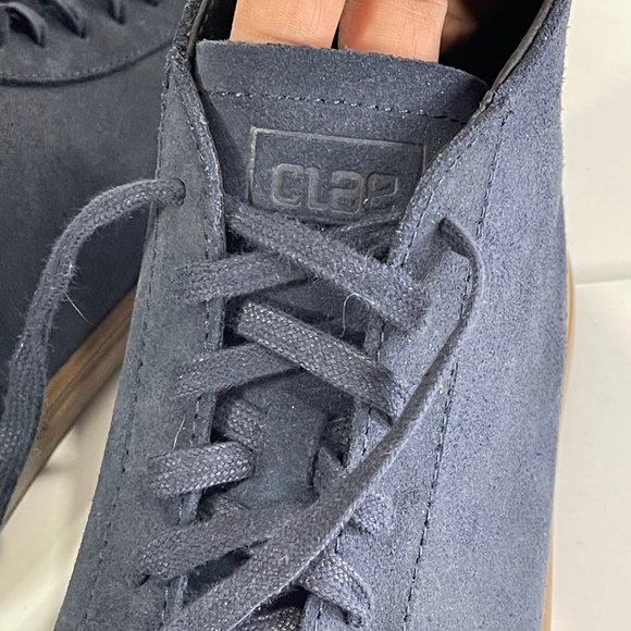 CLAE Bradley Mid Waxed Sued Deep Navy Size 10 main image 10